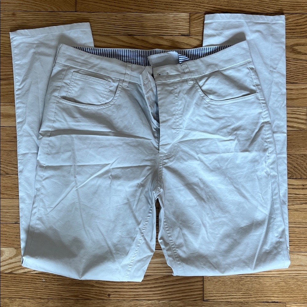 Men's Light Gray Casual Chino Pants - Holderness & Bourne - NWOT